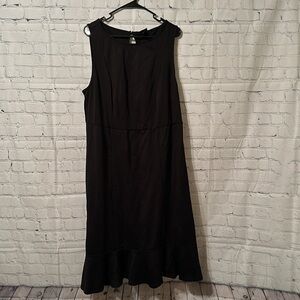 NWT! Torrid 3 Sleeveless Little Black Dress, Ruffle Hem
